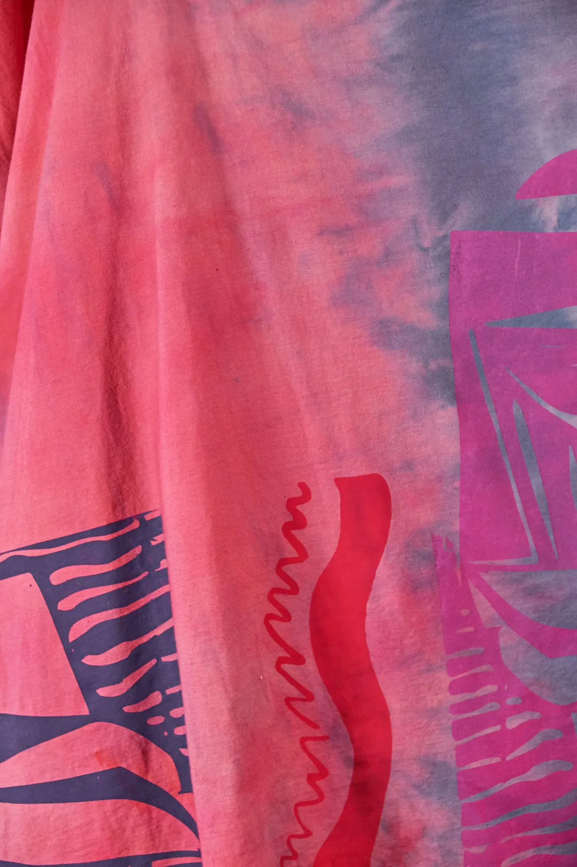 1255HD Art Tunic-Pink Guava Lavender Grey-Modern Abstract-P