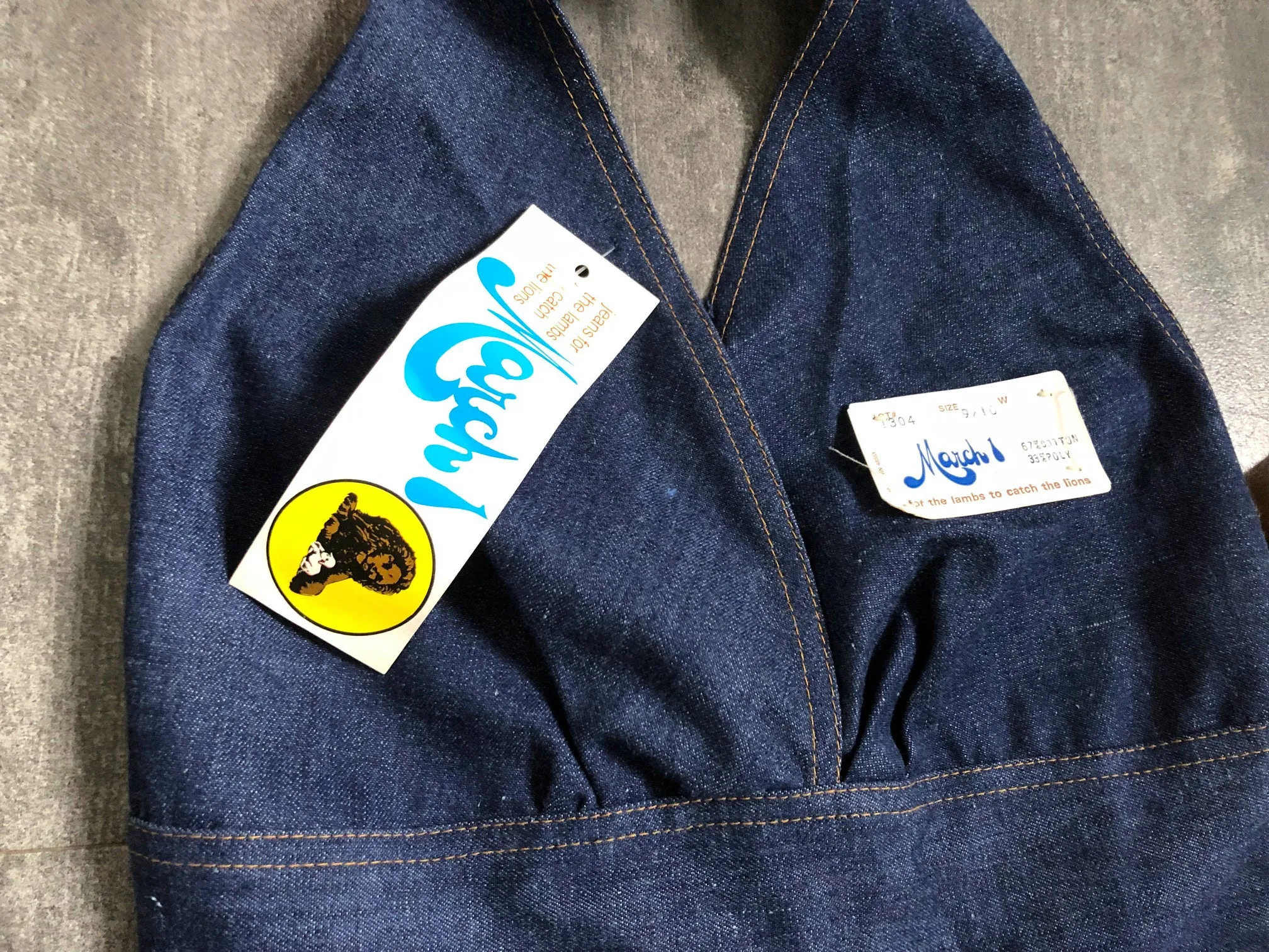 1970s denim jumpsuit . vintage 70s halter jumpsuit . size s