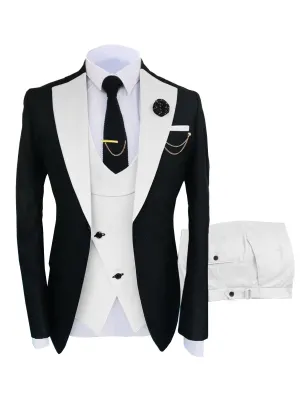 3 Pieces Lapel Men's Suit Formal Marriage Groom Suits