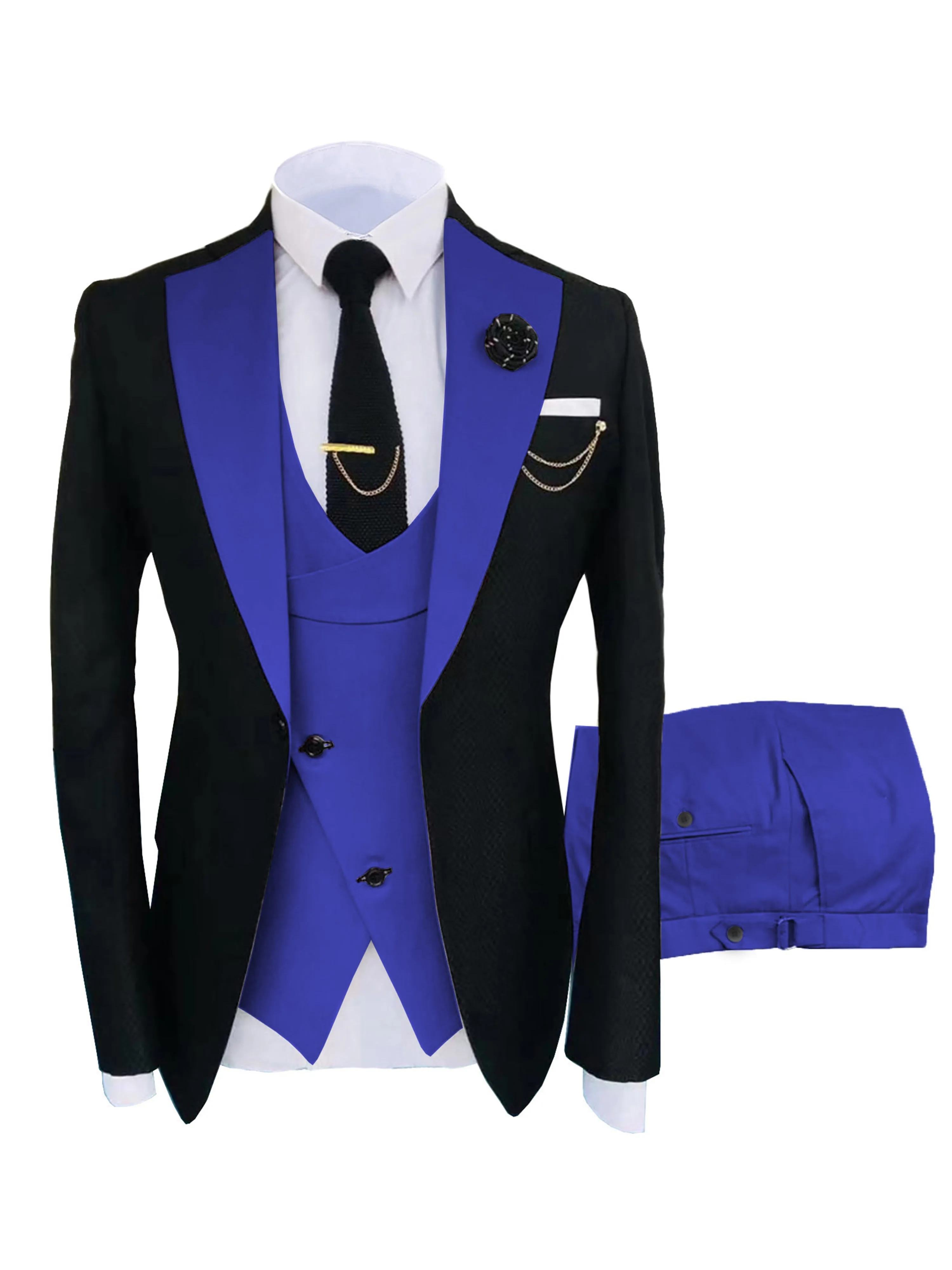 3 Pieces Lapel Men's Suit Formal Marriage Groom Suits