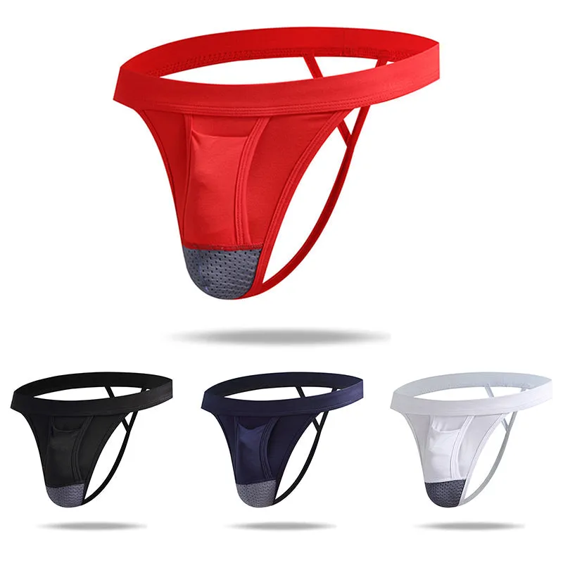 4 PACK Micro Modal  Cool  Dual Pouch Men's Thong