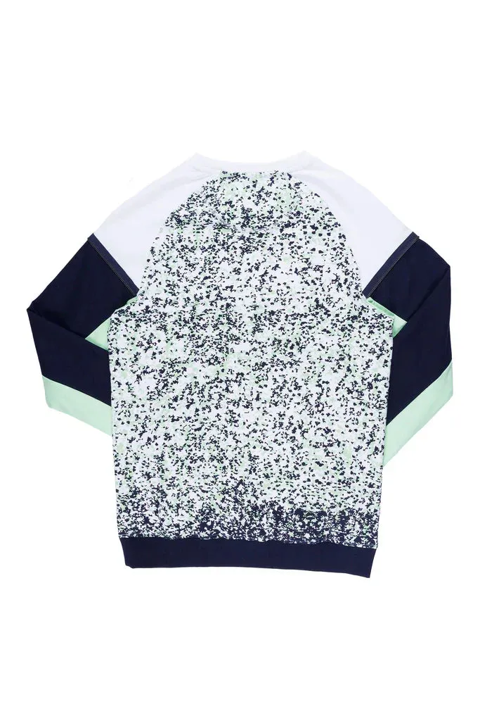 A Tiziano Randall | Men's Long Sleeve French Terry Crew (Navy)