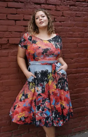 Abstract Gallery Midi Dress