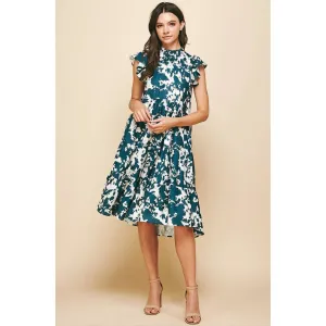 Abstract Midi Dress