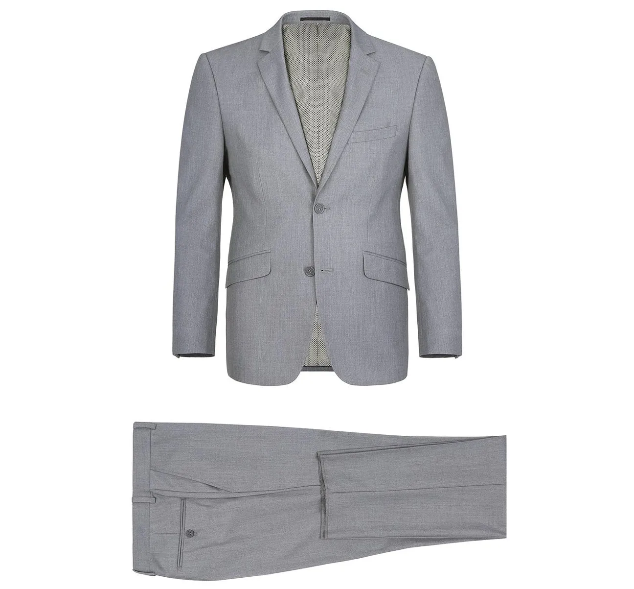 Alessandro Vitello by Renoir Slim Fit Solid Notch Lapel 2-Piece Suit 2110-2