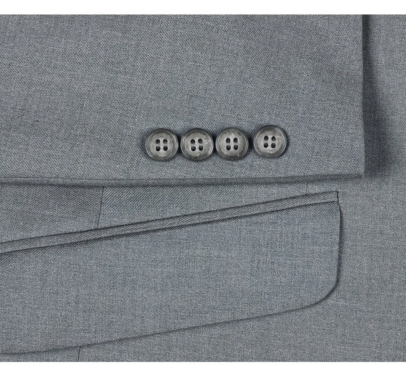 Alessandro Vitello by Renoir Slim Fit Solid Notch Lapel 2-Piece Suit 2110-2