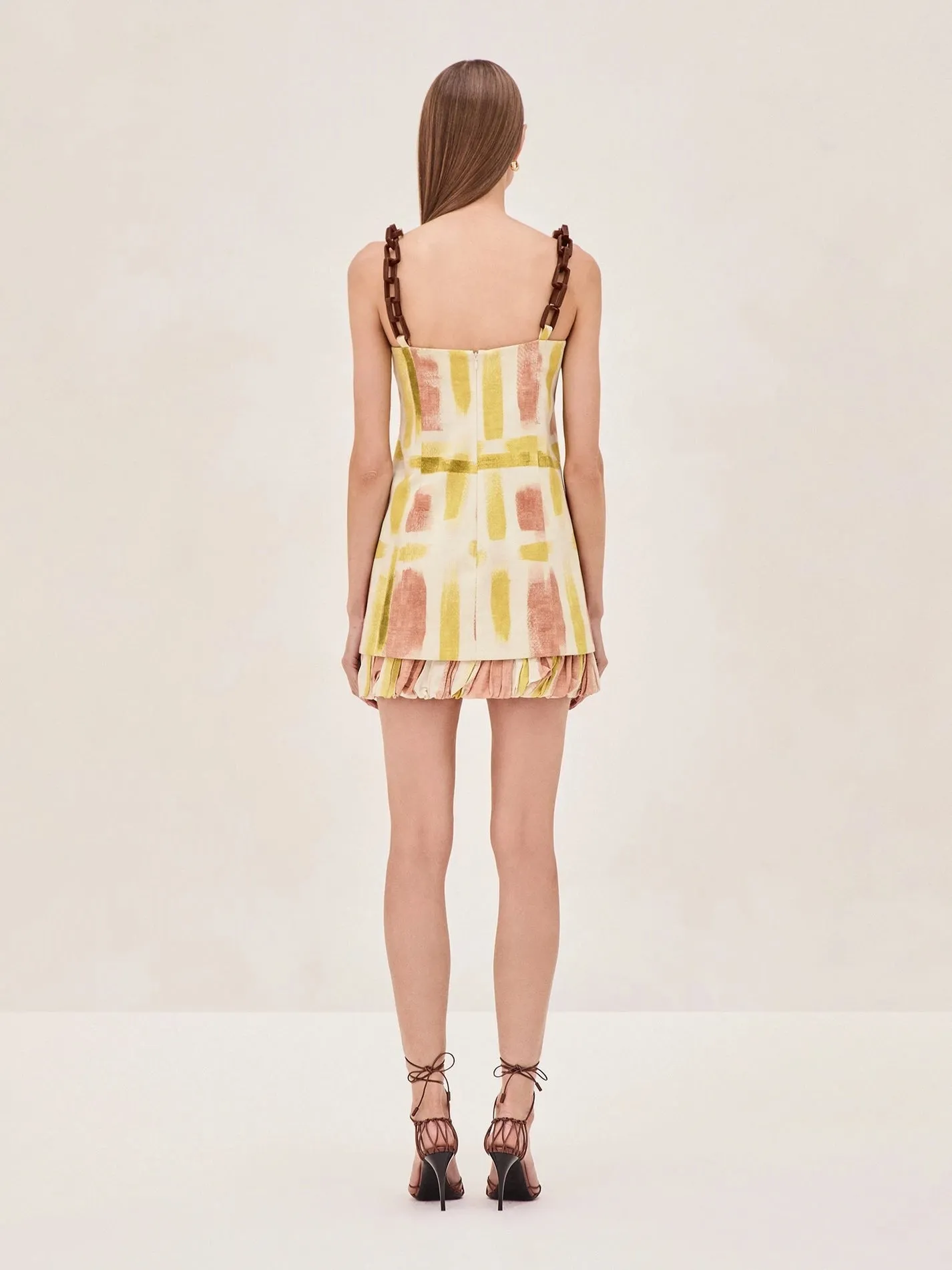 Alexis Beleza Dress in Yellow Brushstroke