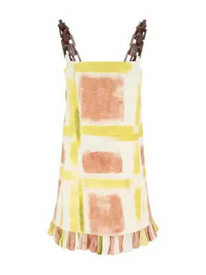 Alexis Beleza Dress in Yellow Brushstroke