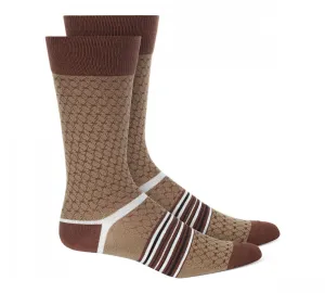 Alfani Men's Mixed Pattern Striped Dress Socks
