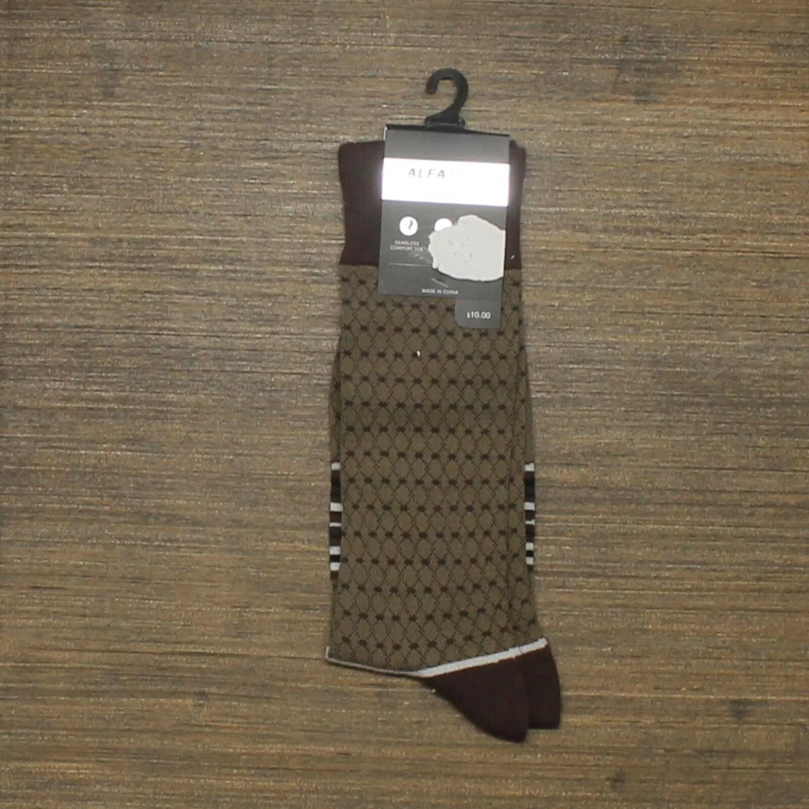 Alfani Men's Mixed Pattern Striped Dress Socks