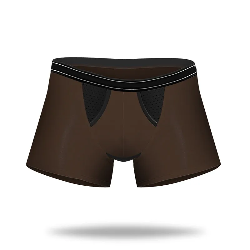 Bamboo Fabric Breathable Dual Pouch Men's Trunk