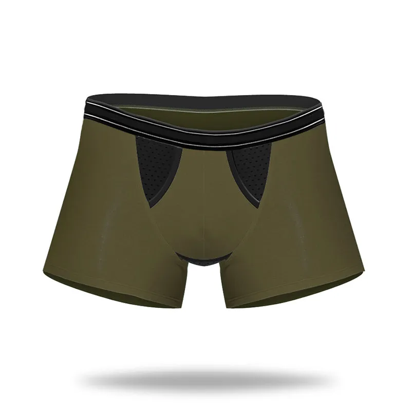 Bamboo Fabric Breathable Dual Pouch Men's Trunk