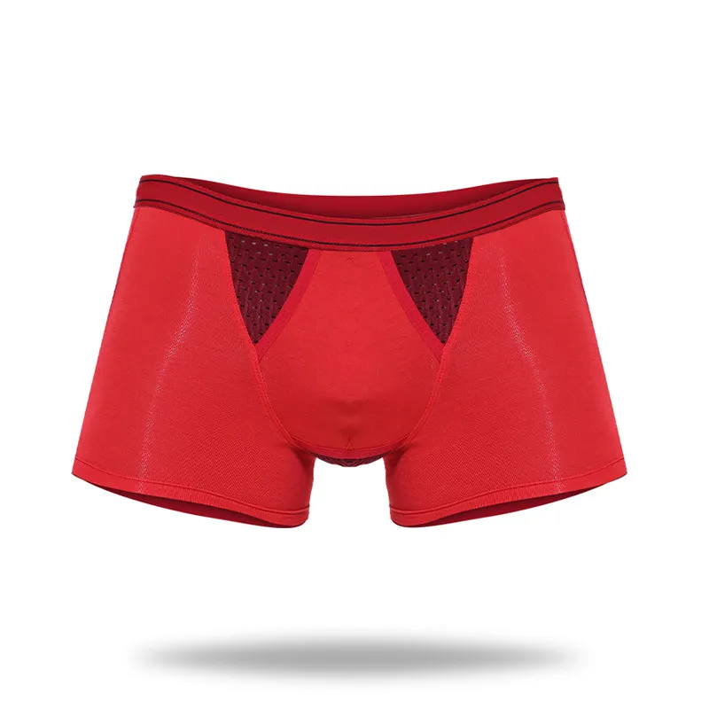 Bamboo Fabric Breathable Dual Pouch Men's Trunk