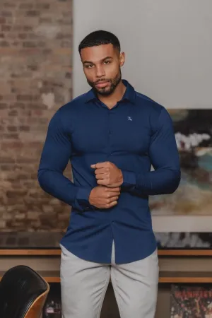 Bamboo Shirt in Navy