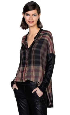 Beate Heymann Plaid Blouse