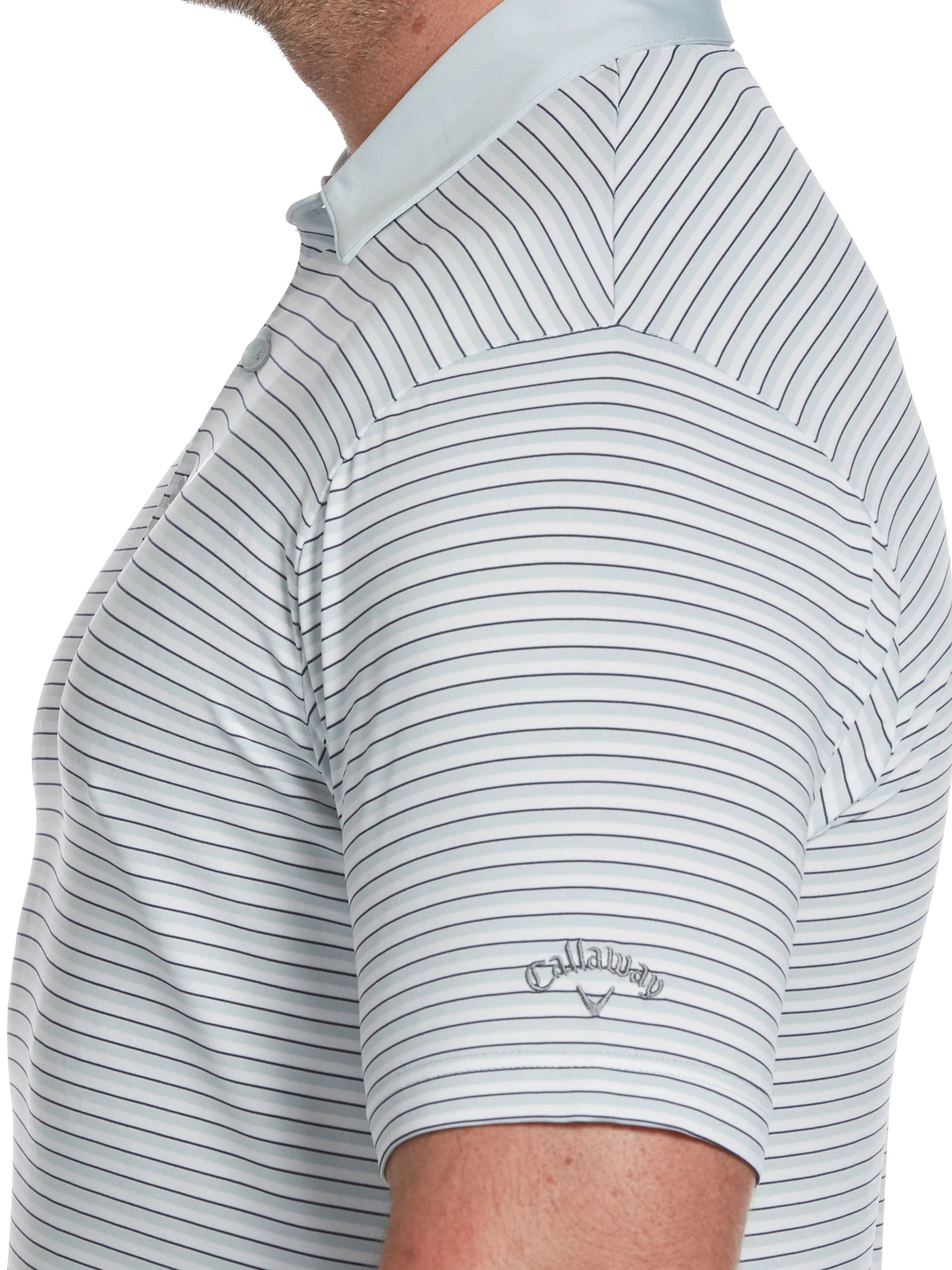 Big & Tall Refined 3-Color Stripe Polo