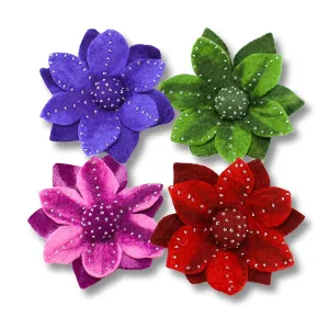 Big Flower With Beads Hair Band