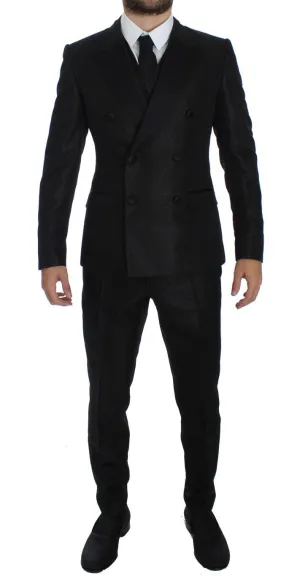 Black 3 Piece Slim Fit Suit Tuxedo