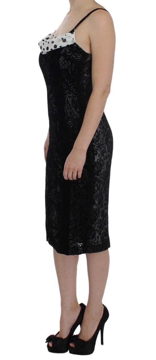 Black Floral Sheath Dress & Blazer Set