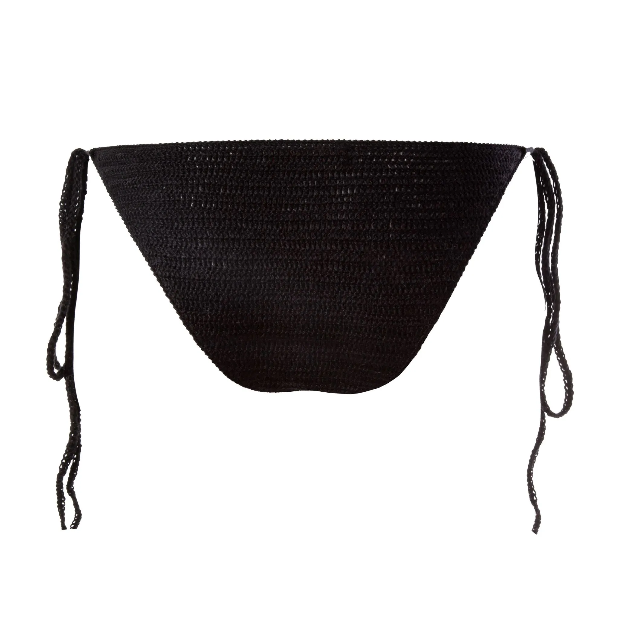 Black Hand Crochet Bikini Bottom