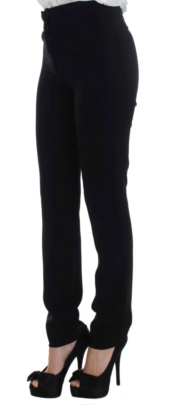 Black Two Button Two Piece Suit