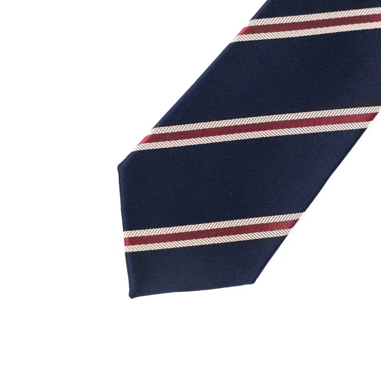 Blue and Red Striped Tie