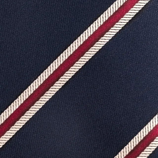 Blue and Red Striped Tie