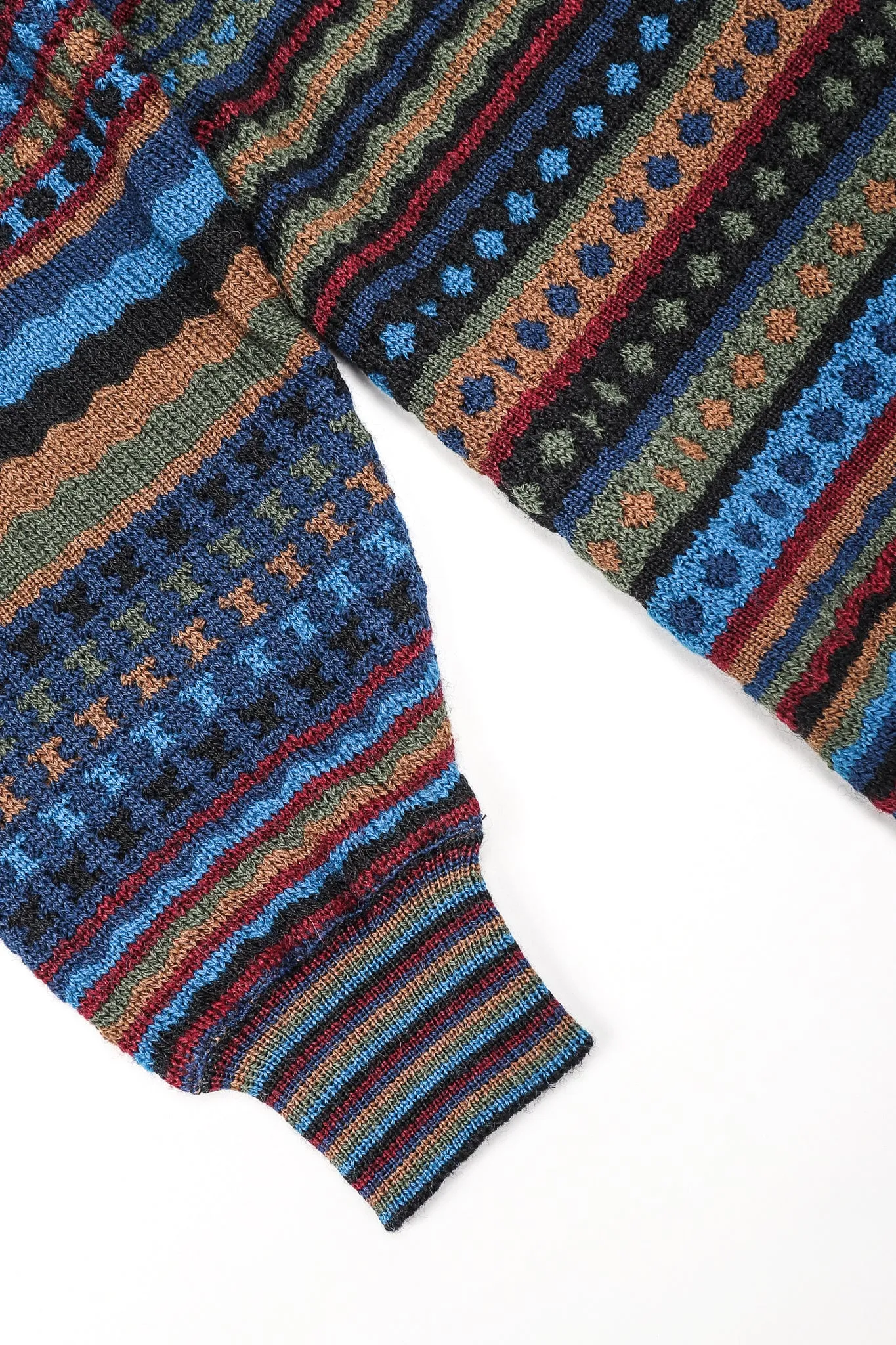 Blue Dobby Stripe Sweater Dress