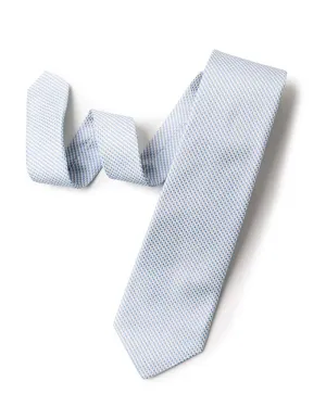 Blue Micro Gingham Tie