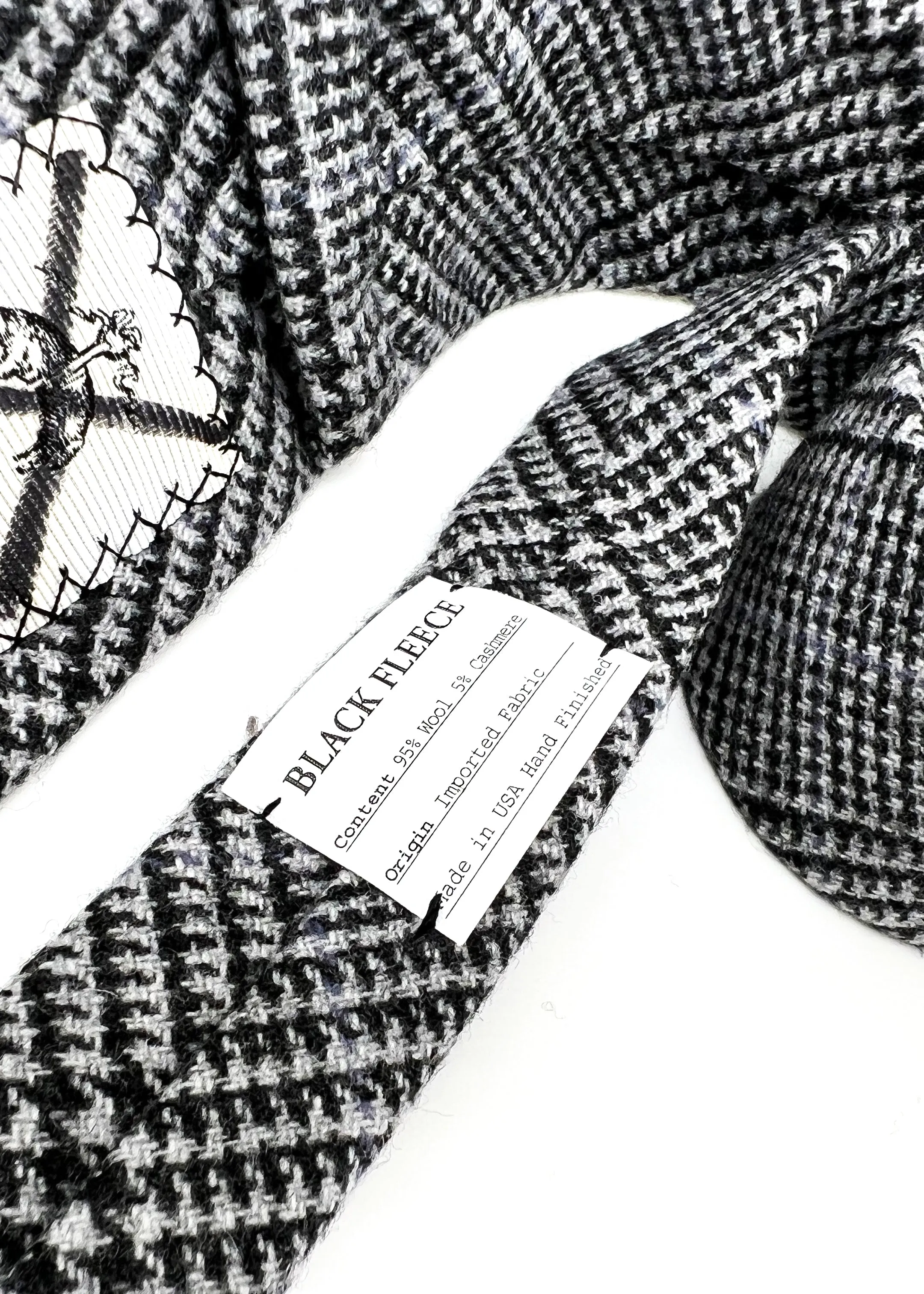 BROOKS BROTHERS BLACK FLEECE -By THOM BROWNE Cashmere Blend Check- Tie