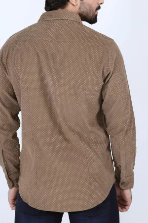 Brown Dotted Shirt