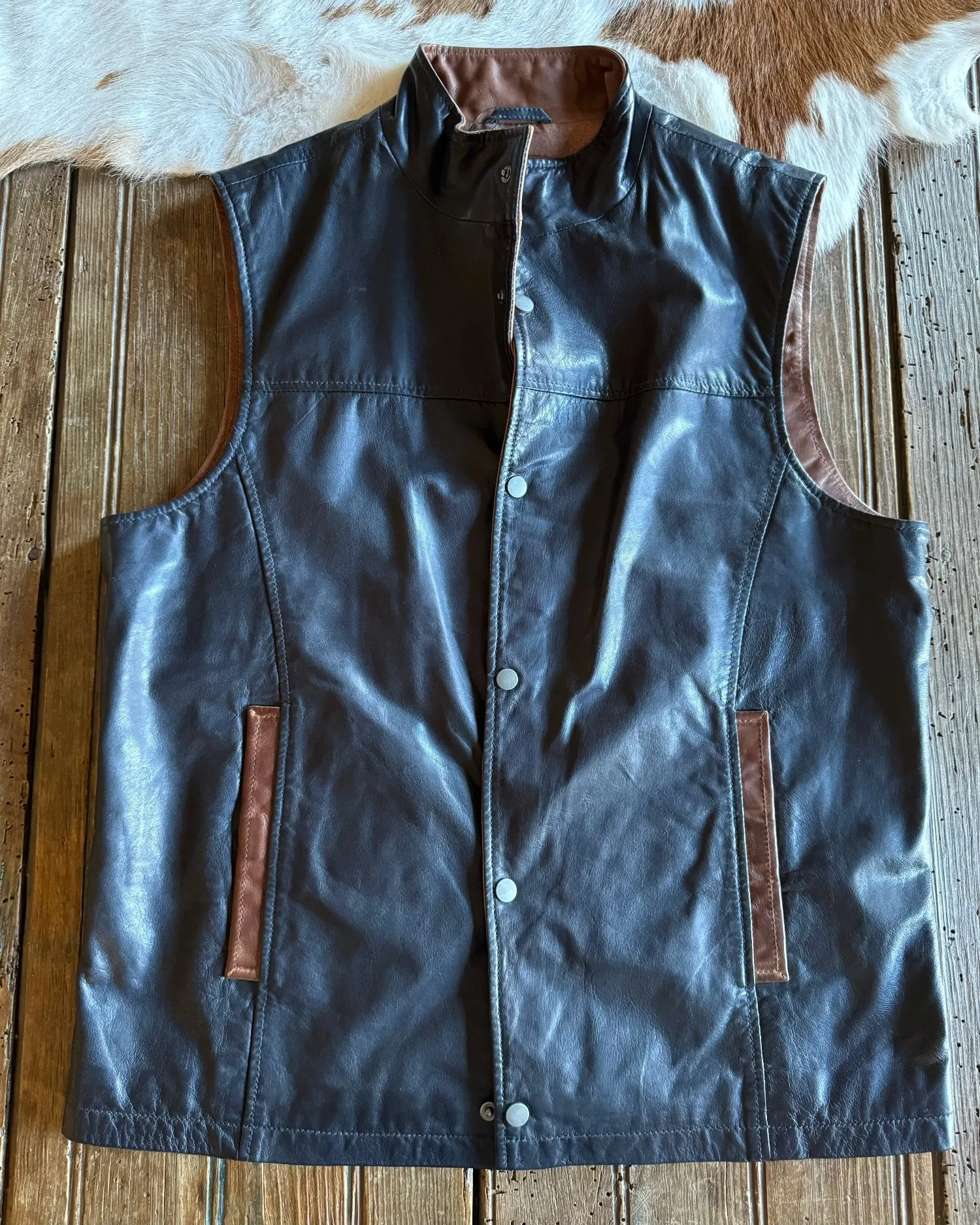 Canyon Lambskin Leather Vest (Men's)