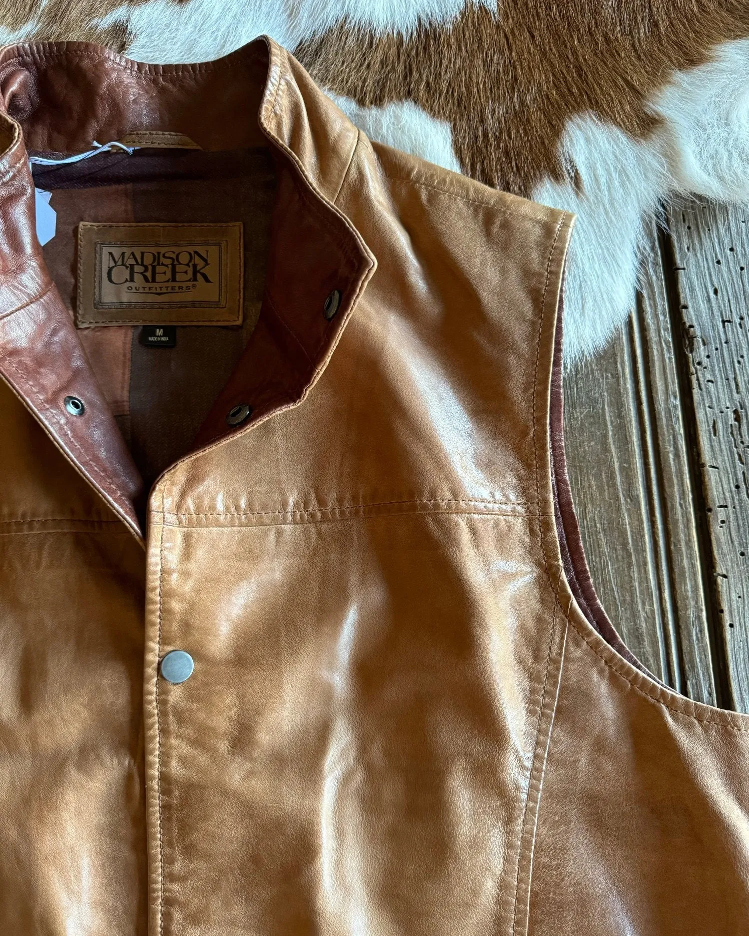Canyon Lambskin Leather Vest (Men's)
