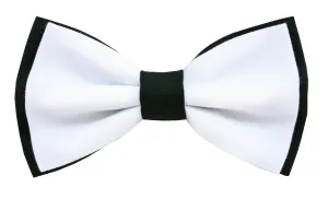 Capsule Collection Cotton Black & White Tuxedo Bow Tie
