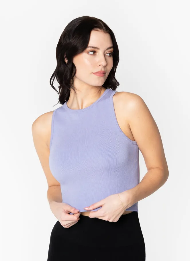 C'est Moi Bamboo Ribbed Tank