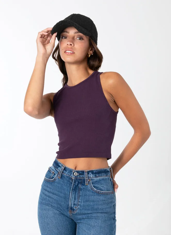 C'est Moi Bamboo Ribbed Tank