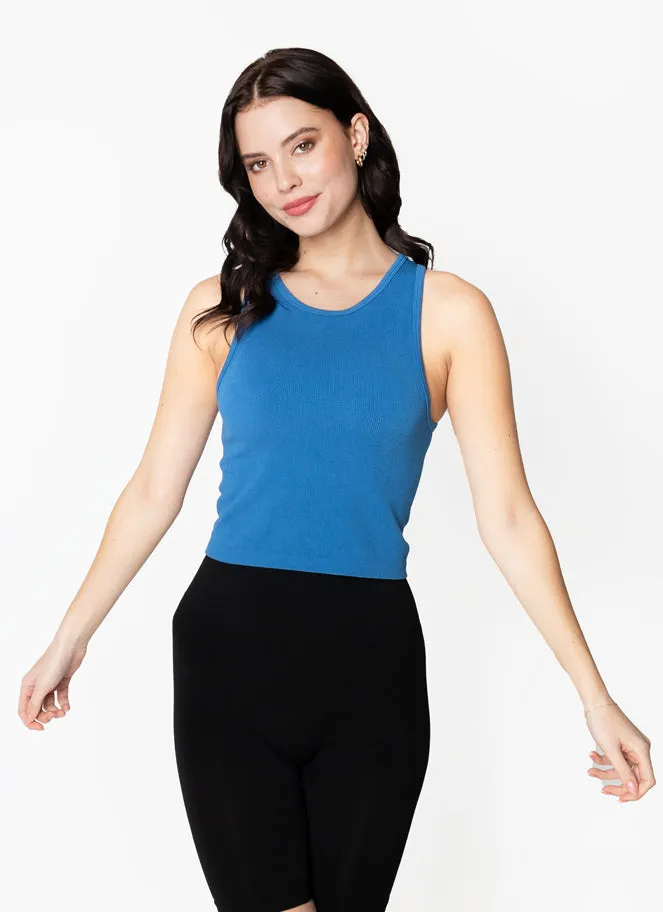 C'est Moi Bamboo Ribbed Tank