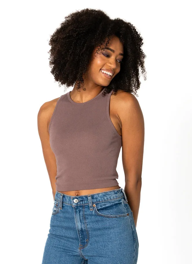 C'est Moi Bamboo Ribbed Tank