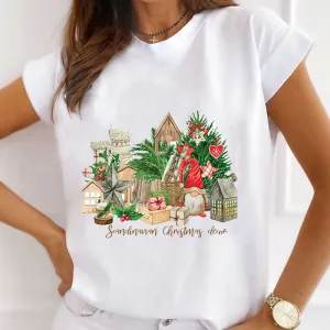Christmas Houses White T-Shirts