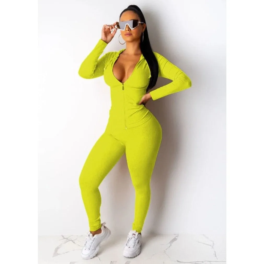 ContiNent 33 Two Piece Set Tracksuit Women Festival Clothing Fall Winter Top Pant Sweat Suits Neon 2 Piece Outfits Matching Sets
