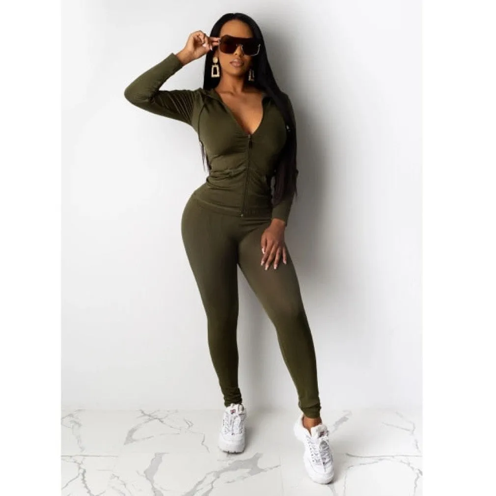 ContiNent 33 Two Piece Set Tracksuit Women Festival Clothing Fall Winter Top Pant Sweat Suits Neon 2 Piece Outfits Matching Sets