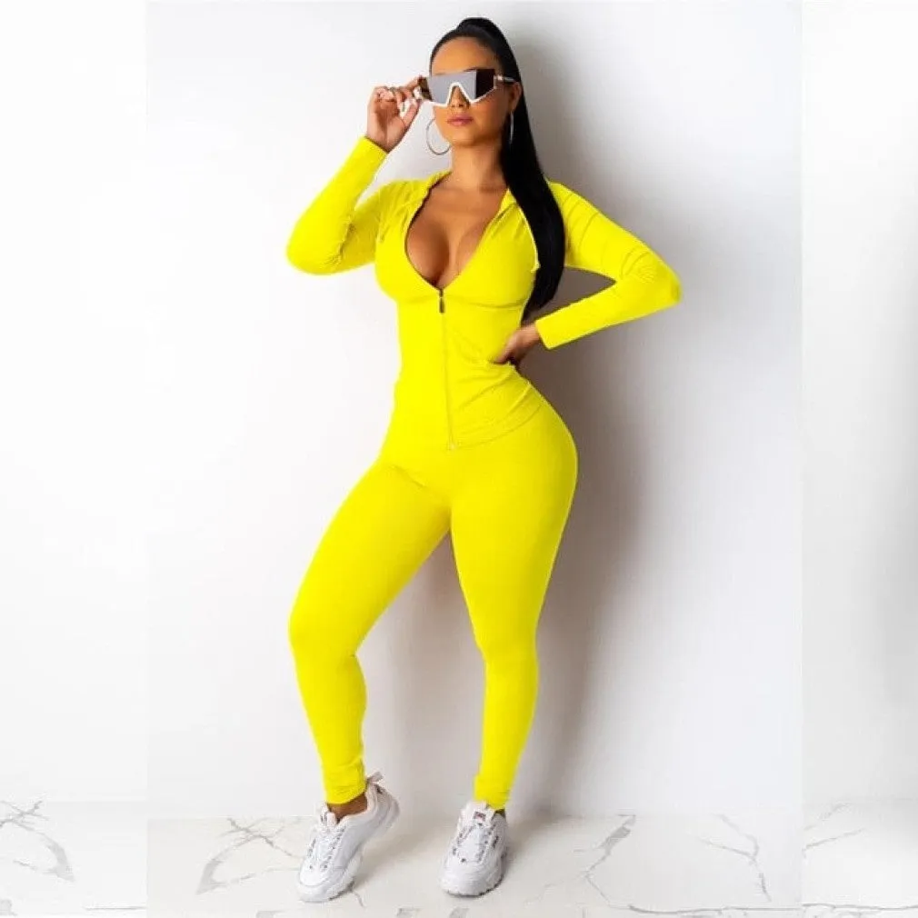 ContiNent 33 Two Piece Set Tracksuit Women Festival Clothing Fall Winter Top Pant Sweat Suits Neon 2 Piece Outfits Matching Sets