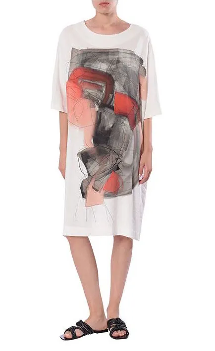 Crea Concept Abstract T-Shirt Dress