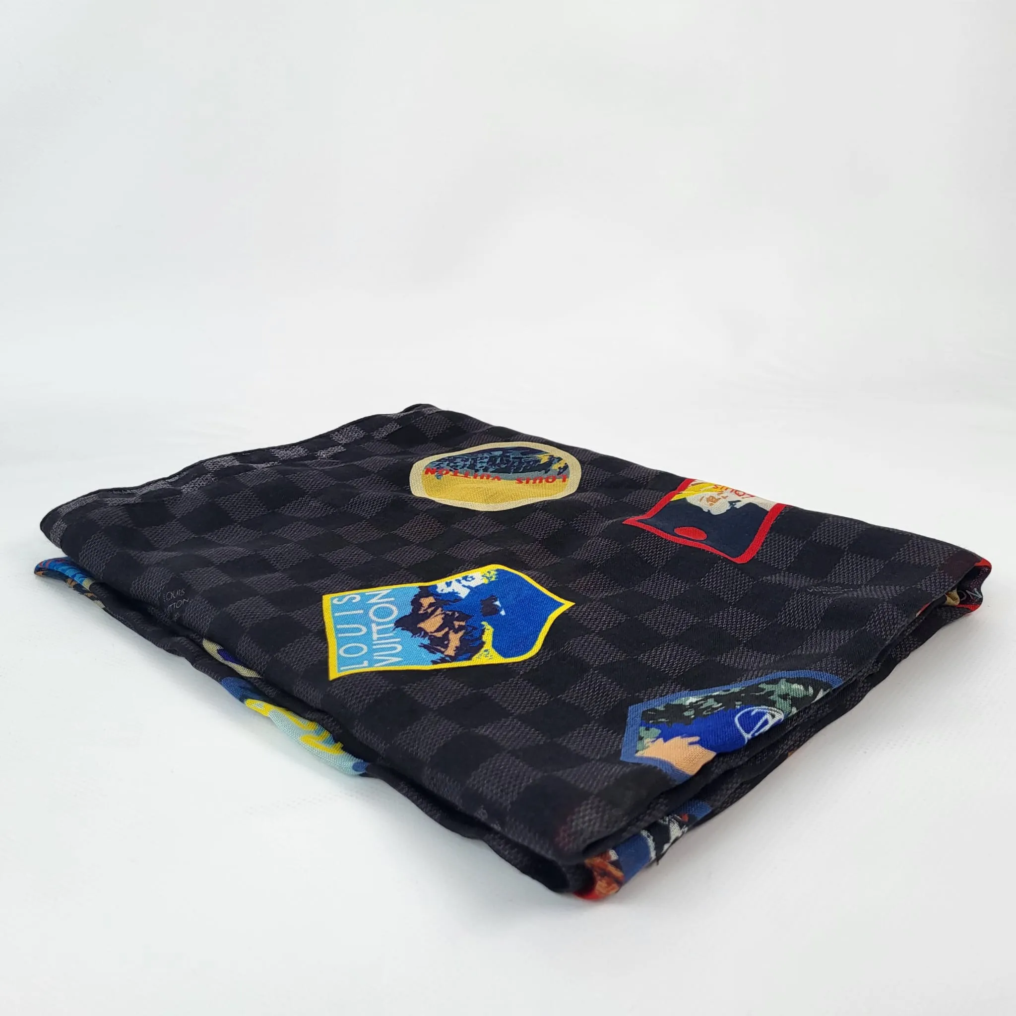 Damier Alpes Shawl Scarf