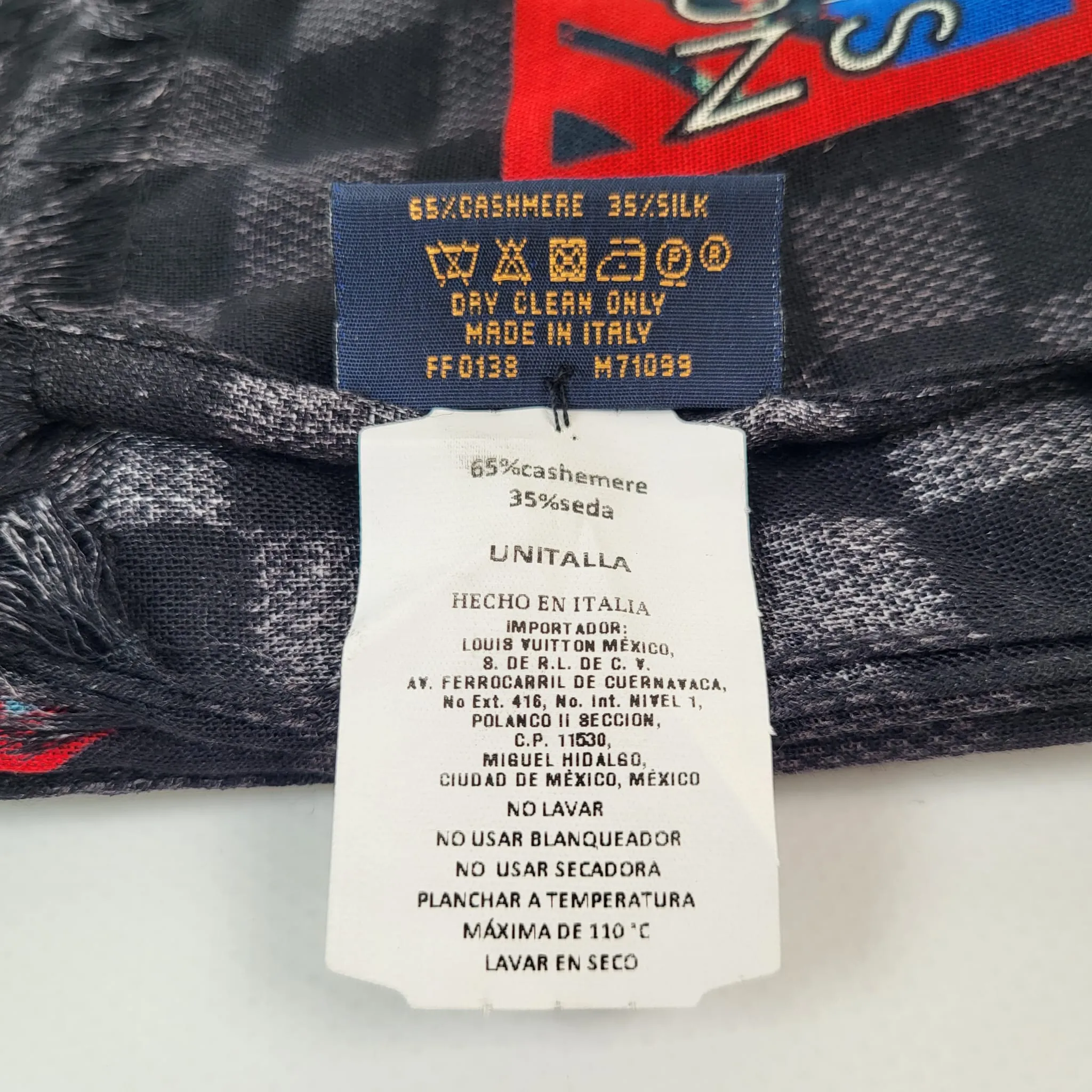 Damier Alpes Shawl Scarf