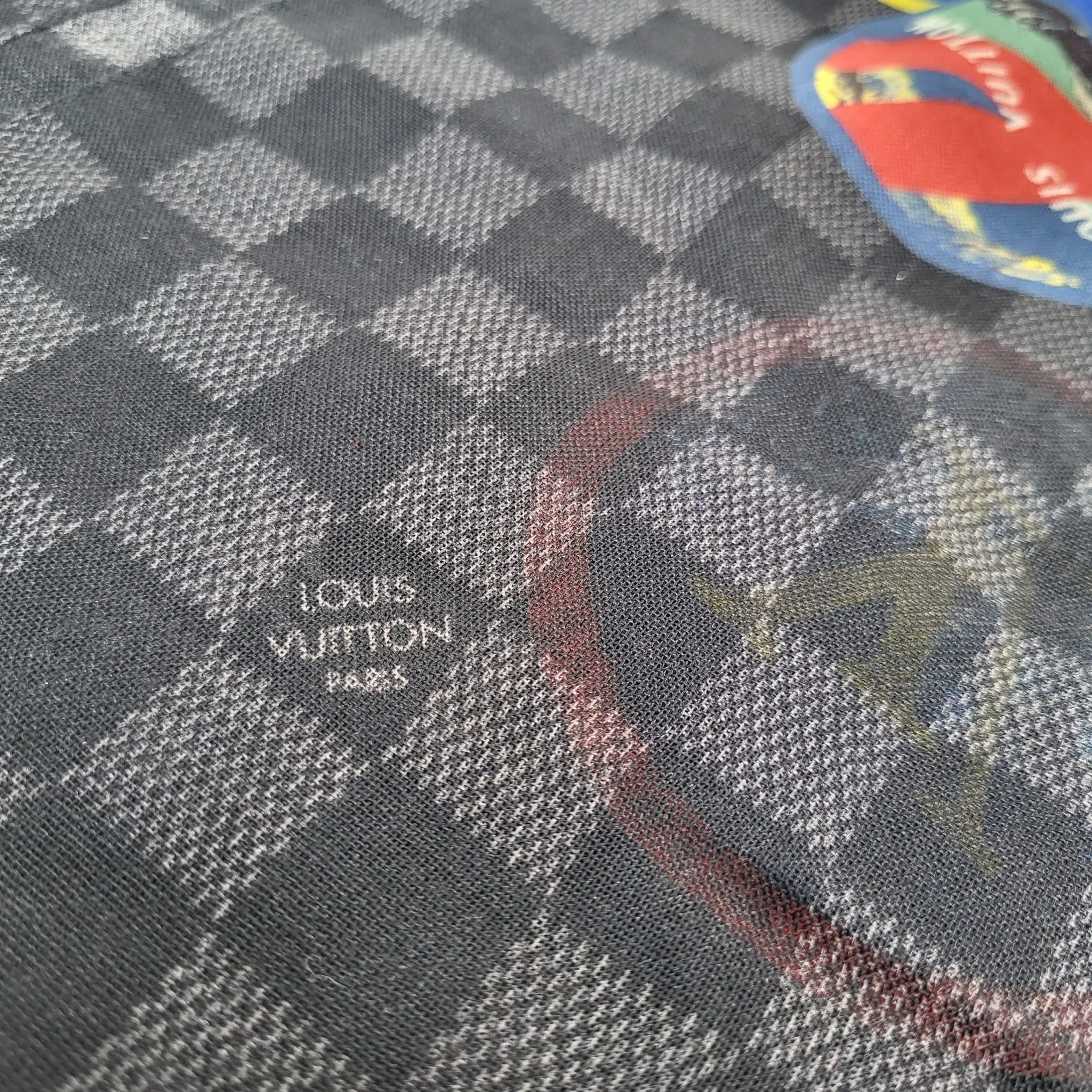 Damier Alpes Shawl Scarf