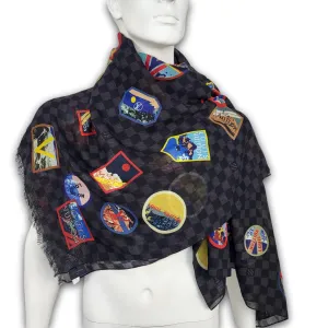 Damier Alpes Shawl Scarf