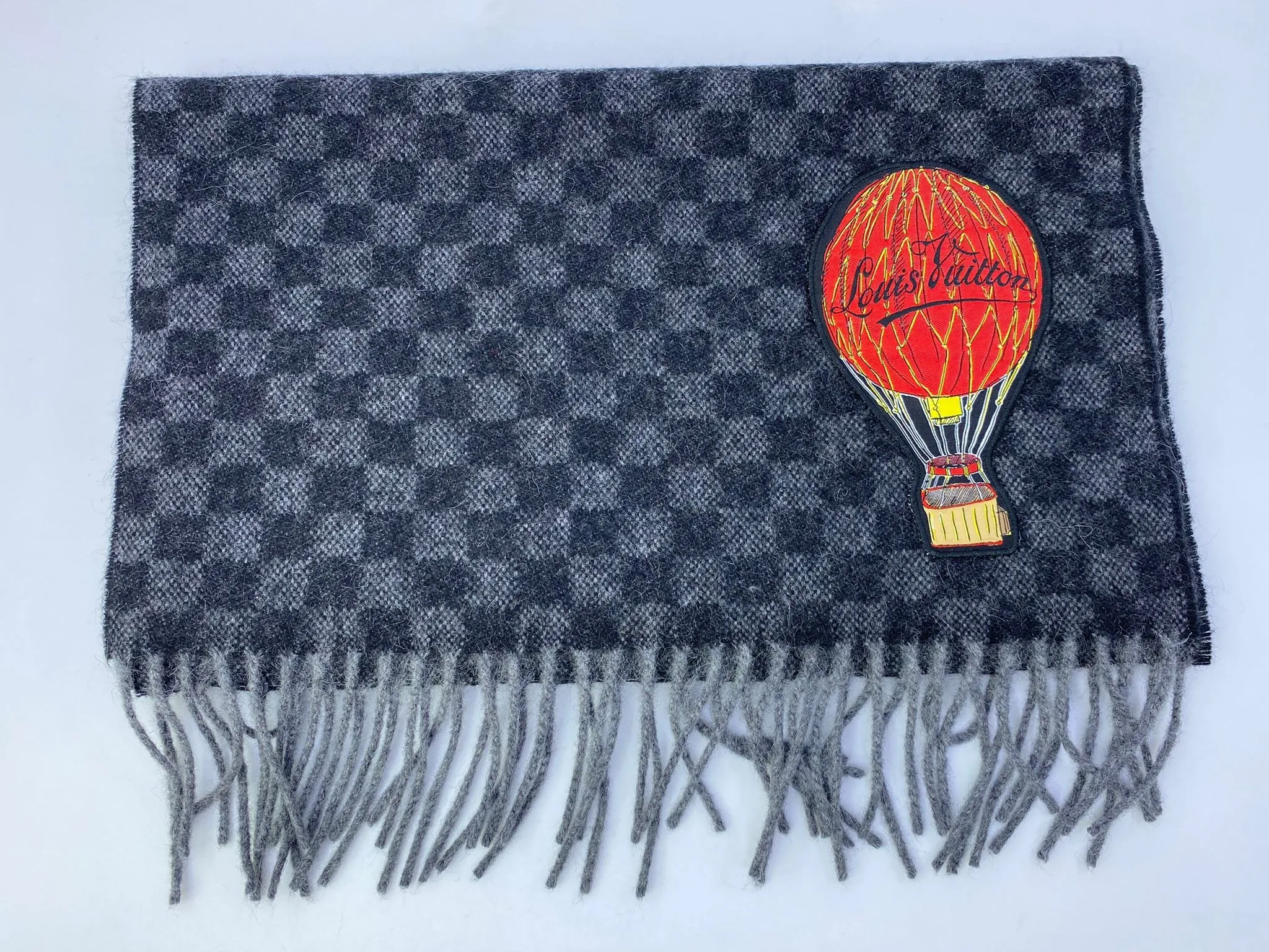 Damier Graphite Map Scarf