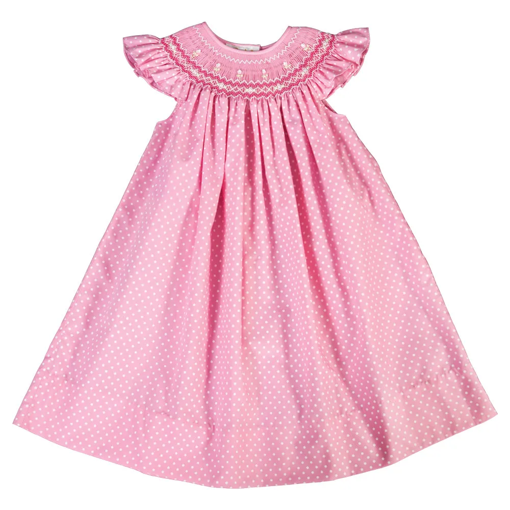 Daphne Pink Smocked Bishop