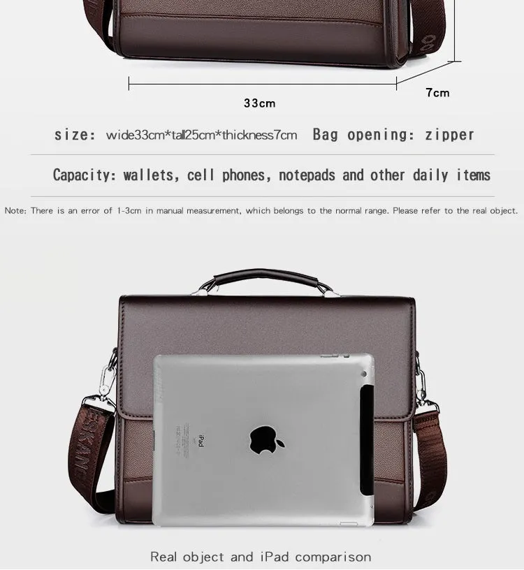 Davis Leather Laptop Bag For Men